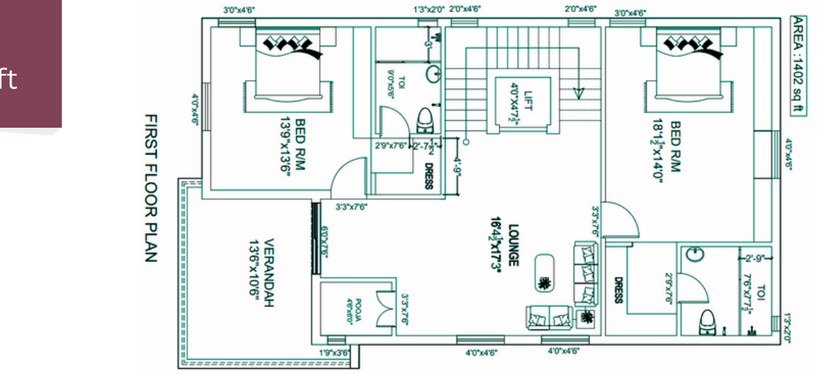 East first floor plan