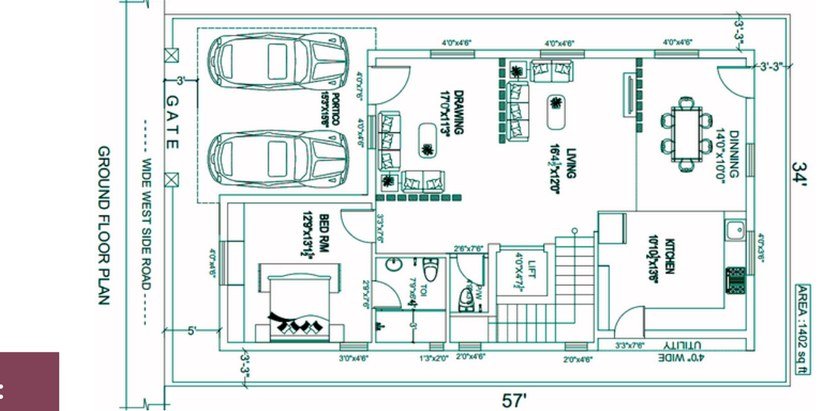 West ground floor plan