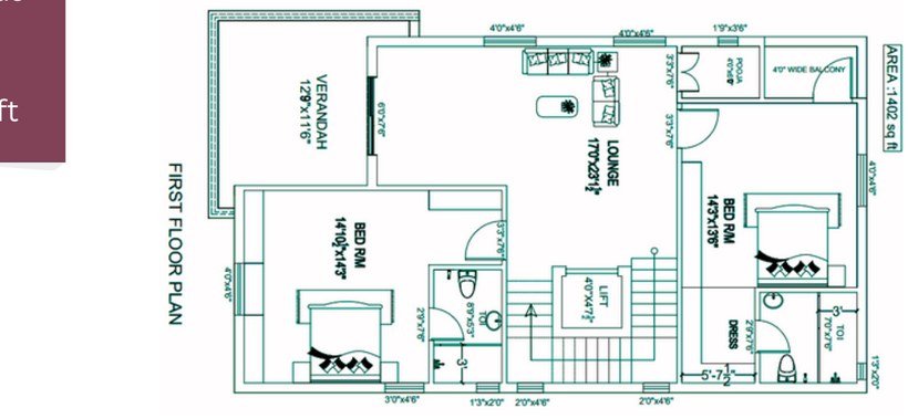 West first floor plan