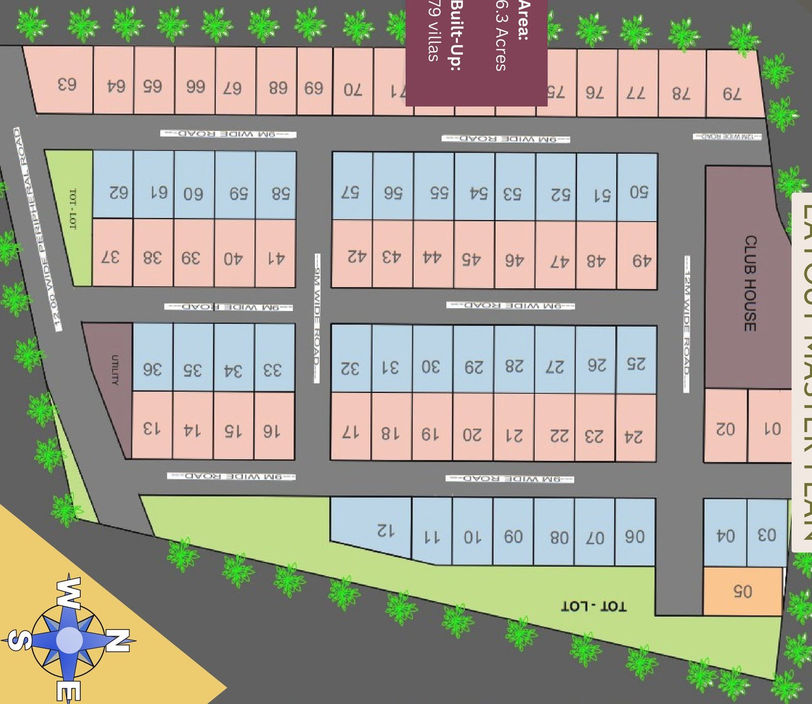 NYSA Villas layout master plan